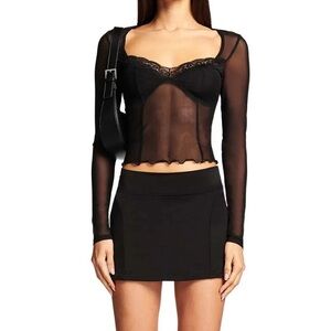 I AM GIA GIANNA LONG SLEEVE TOP SIZE S